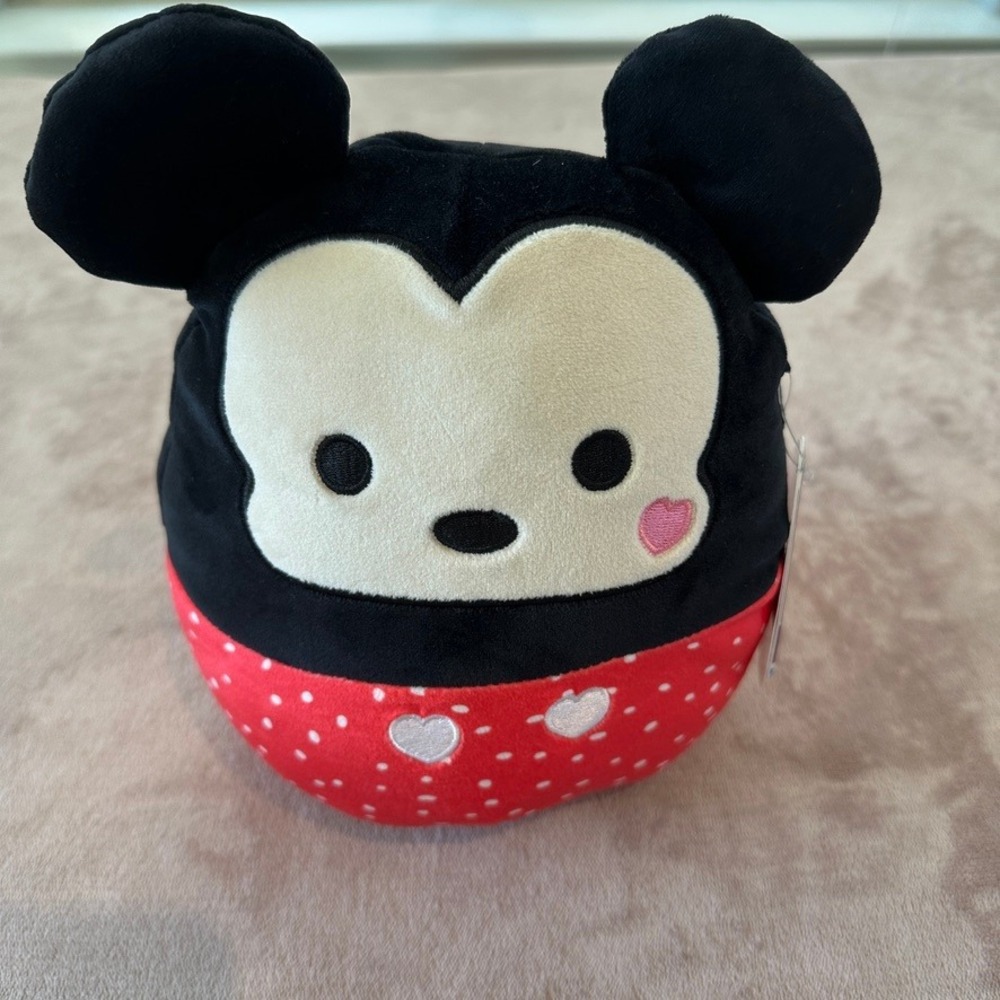 Disney Squishmallows Mickey Mouse Plush 8" Stuffed Animal Valentine's Day Hearts